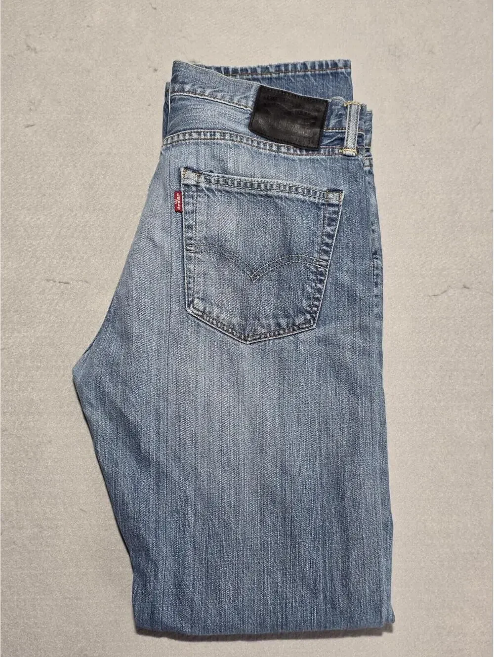 Levi's 508 Tapered Jeans W33 L34 Mens Blue Light Wash Denim 100% Cotton